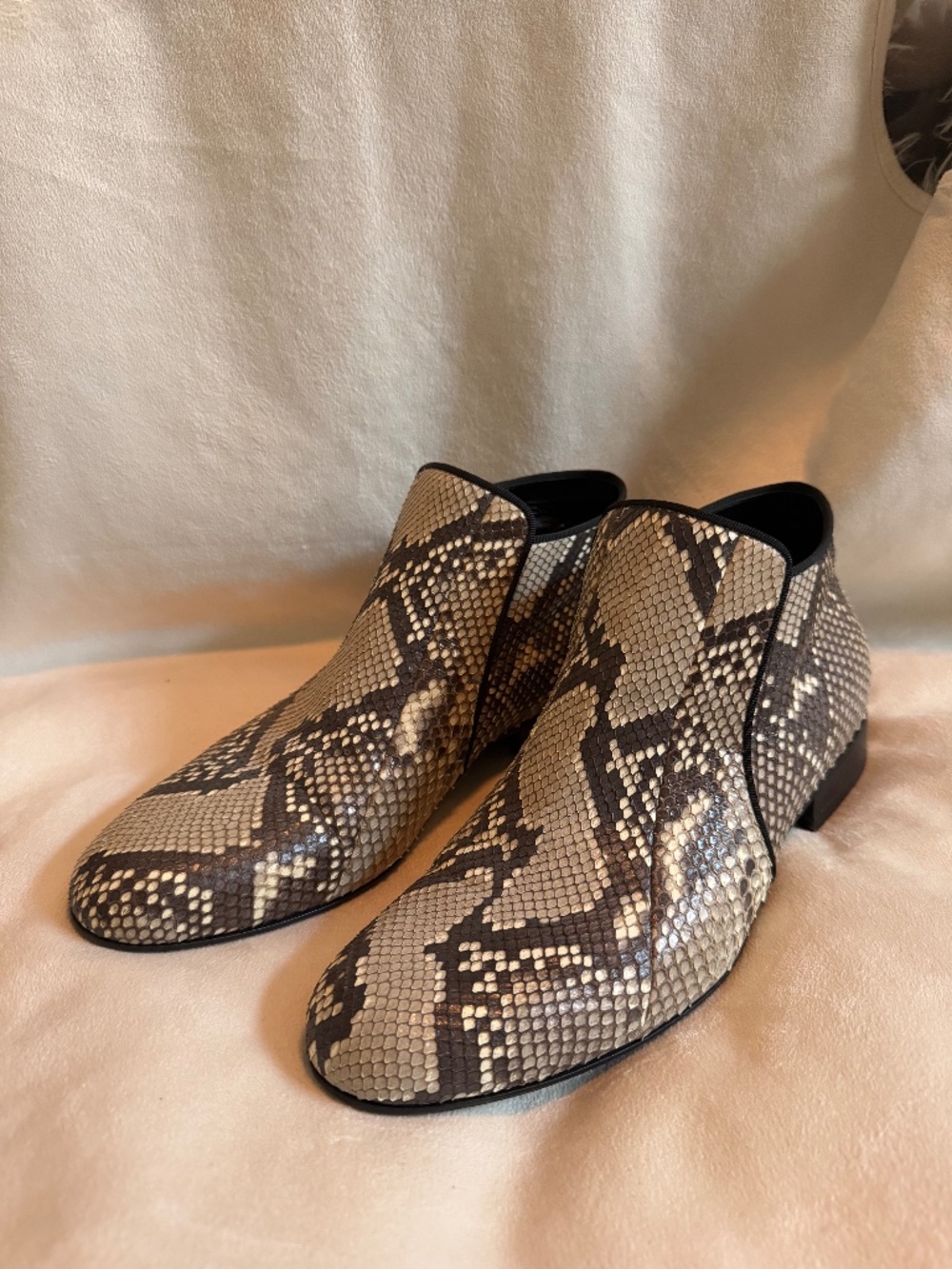 Celine Python Snakeskin Booties